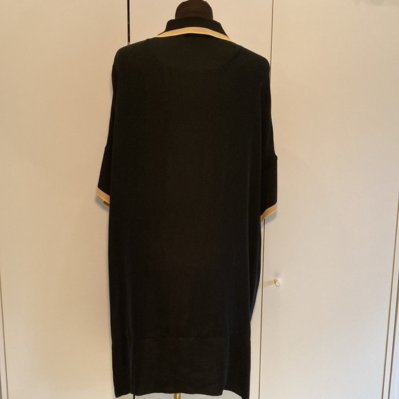 Rag & Bone oversized polo shirt dress silk black S - Picture 8 of 15